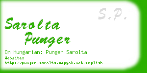 sarolta punger business card